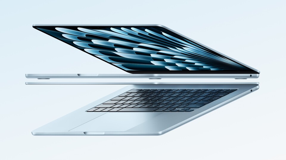 Die neuen MacBook Air-Modelle werden von einem M4 Chip angetrieben. Quelle: Apple
