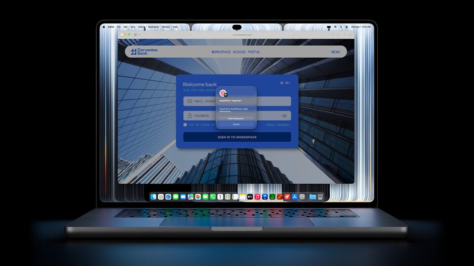 Die Notch verabschiedet sich wohl jetzt auch beim MacBook. (Bildquelle: Apple)