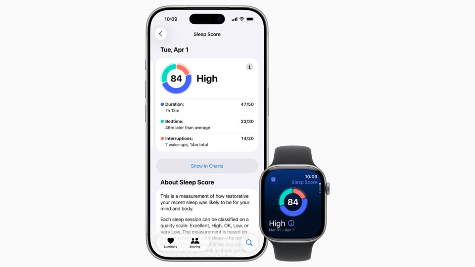 Bei anderen Wearables längst Standard: Apple führt mit der Series 11 und Apple Watch Ultra 3 einen Schlafindex ein. (Bildquelle: Apple)