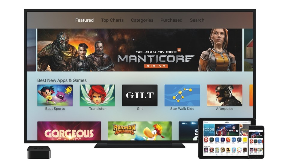Genau wie seine »kleinen Brüder« iPad und iPhone hat das neue Apple TV jetzt einen eigenen App Store.