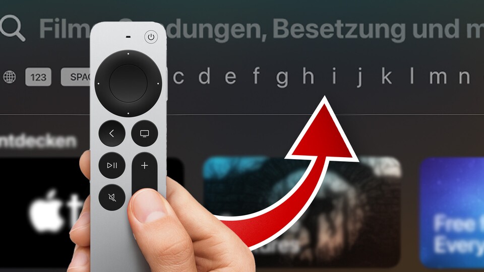Die Fernbedienung vom Apple TV ist sehr hochwertig, komplett aus Aluminium, und liegt schön in der Hand.