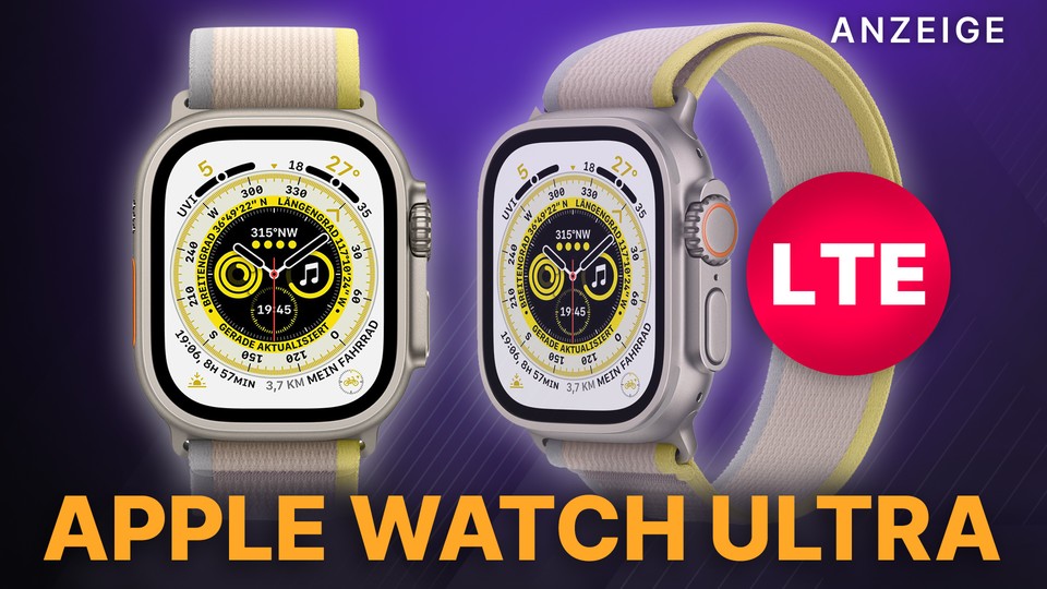 Gotta Go Fast!  The Apple Watch Ultra supports you in extreme sports or diving with turtles!