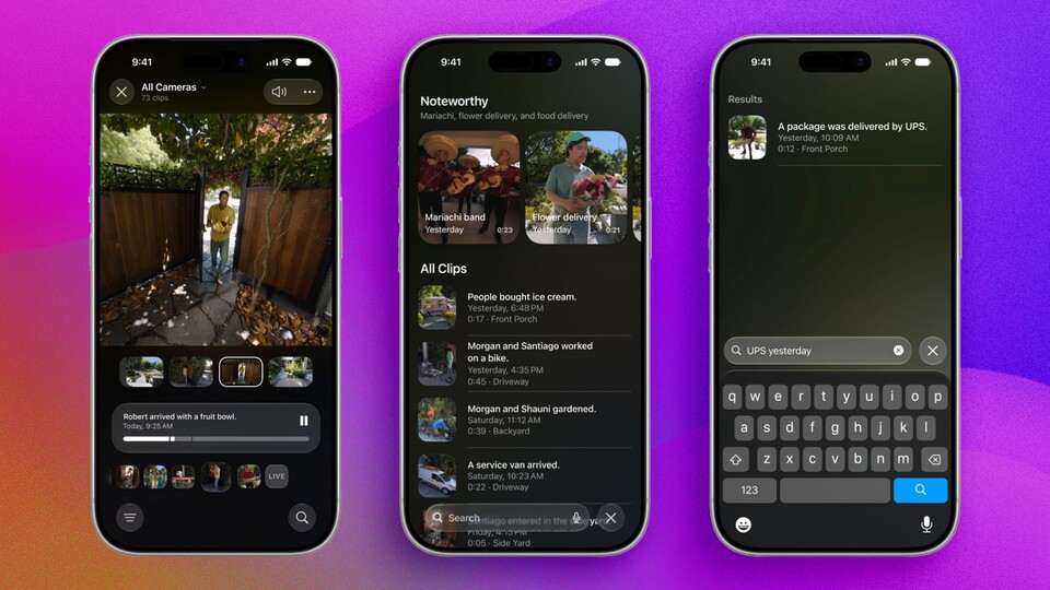 Apple Intelligence versteht nun offenbar, was die Kamera aufnimmt. (Bild: Apple)
