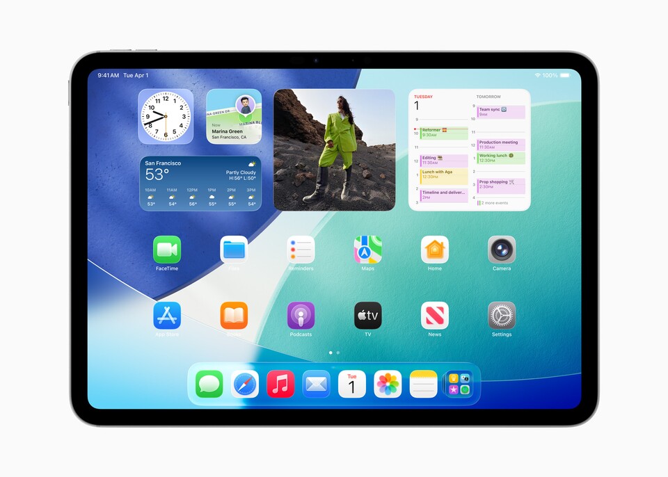 Mit iPadOS 26 halten Transparenzeffekte Einzug. (Quelle: Apple)