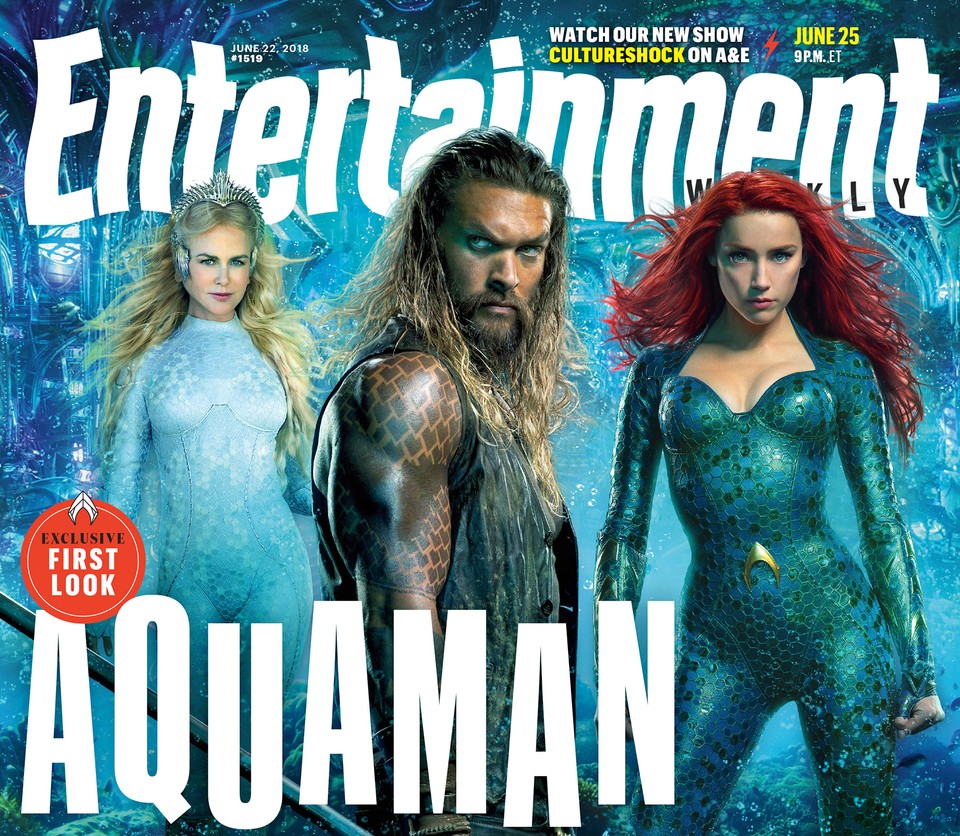 Der DC-Film Aquaman ist die Titelstory des Magazins EW.