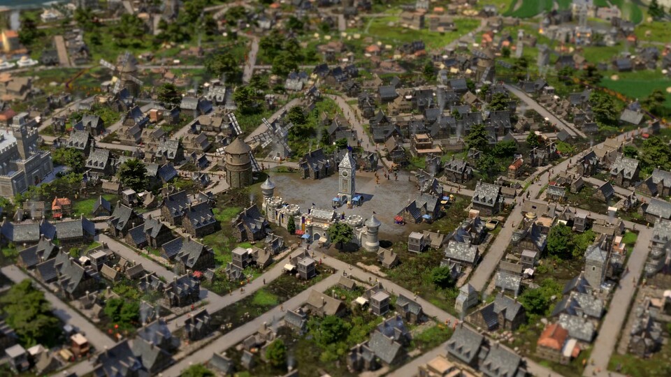 Die Landschaften und Siedlungen in Ara ähneln eher detailverliebten Miniaturlandschaften als der sonst üblichen “Brettspiel Optik”.