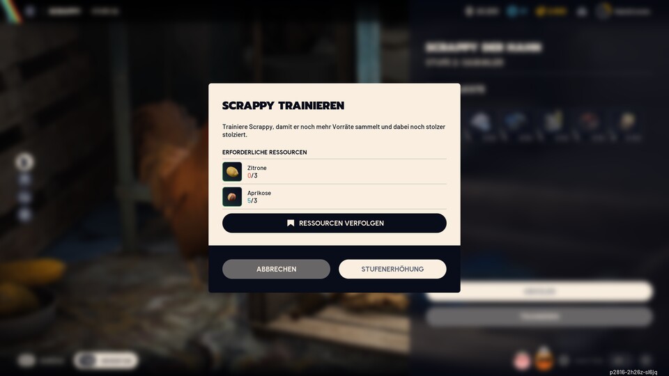 Scrappy liebt offenbar Zitronen und Aprikosen ... und Hundehalsbänder.