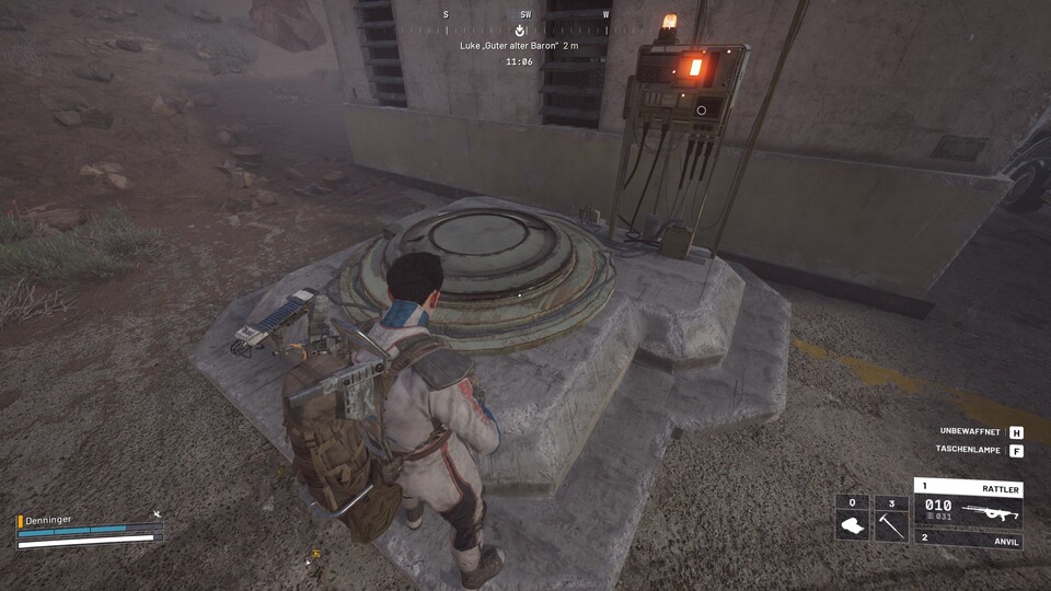 So sehen die Raider-Luken im Spiel aus. Sie sind aber auch auf eurer Karte eingezeichnet.