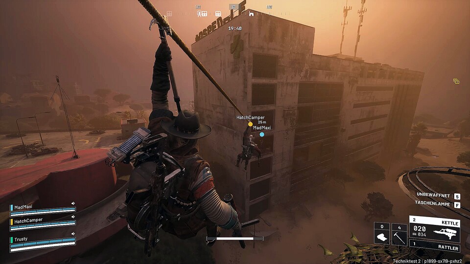 Ziplines sind ein beliebtes Transportmittel, es gibt keine Fahrzeuge in Arc Raiders.