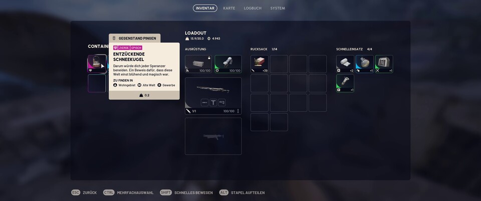 Looten steht natürlich auch in Arc Raiders an oberster Stelle. Mit Glück findet ihr auch epische und legendäre Beute.