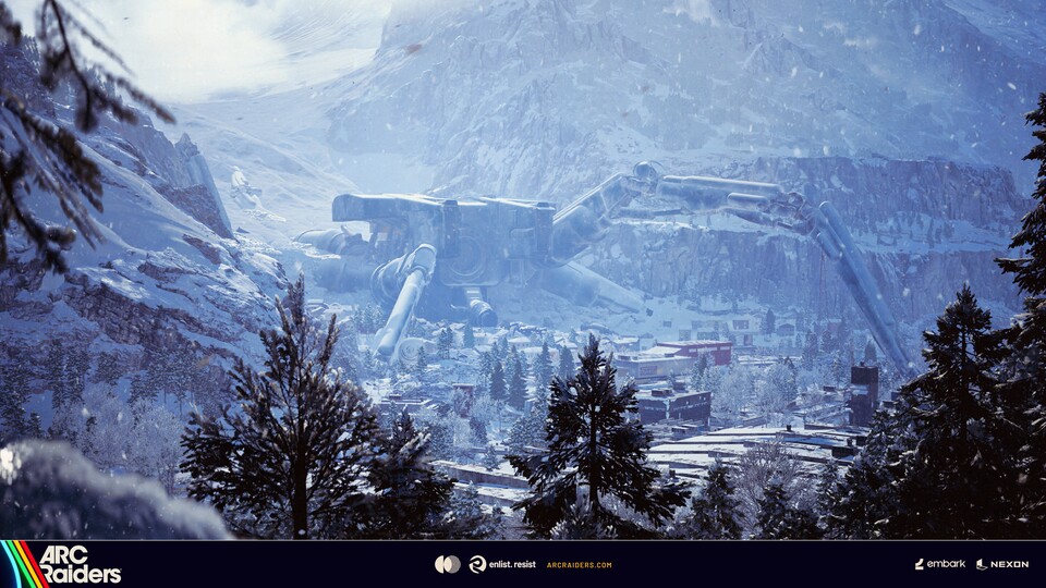 Der Arc-Walker auf der neuen Map ist fast so groß wie das ganze Bergdorf - und wir können ihn erkunden!
