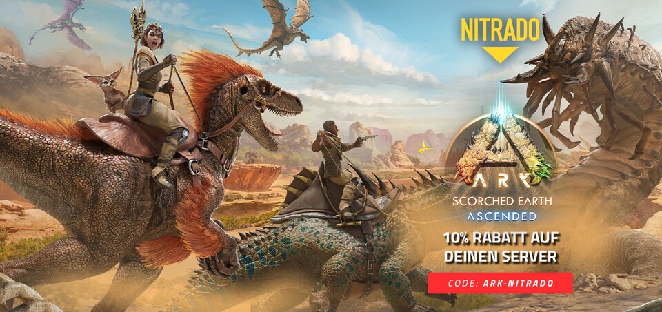 Sichert euch Rabatt auf euren Server für ARK!