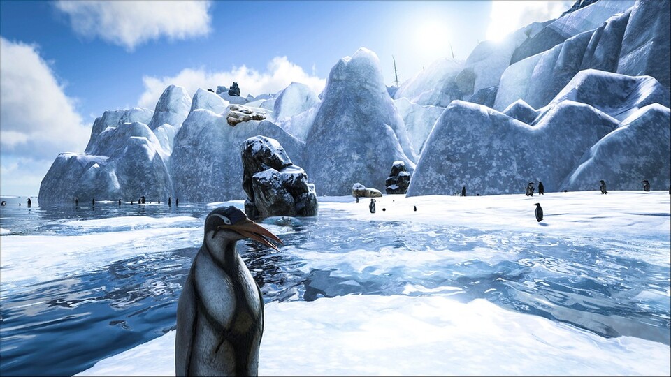 In Ark: Surival Evolved gibt's jetzt auch Pinguine - und hässliche Anglerfische.
