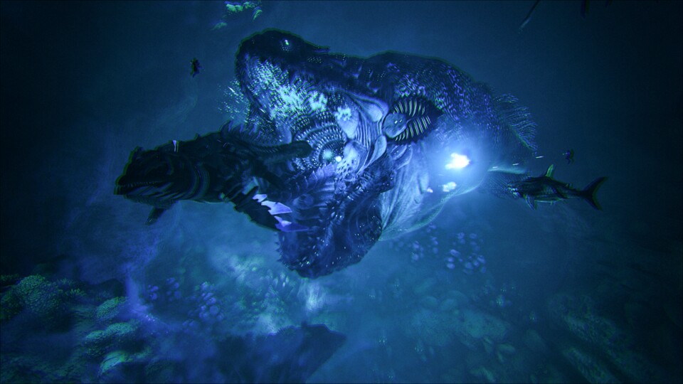 Genesis bringt den ersten Boss ins Spiel, der ausschließlich unter Wasser lebt.