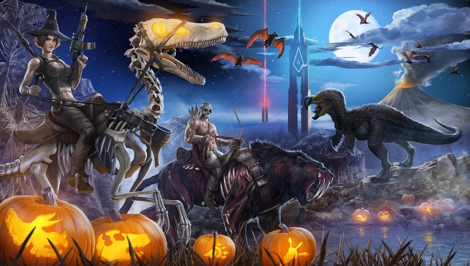 In Ark: Survival Evolved gibt es zu Halloween diverse Spezial-Inhalte. 