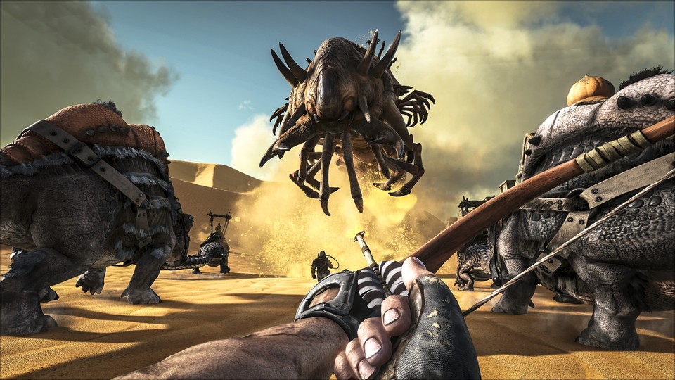 Das Survival-Addon Ark: Scorched Earth konnte auf dem ersten Platz der Steam-Charts einsteigen.