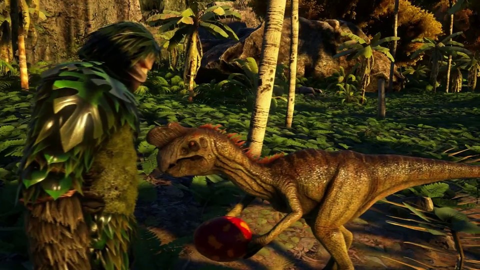 Der Oviraptor stielt in Ark: Survival Evolved Eier und kann das Paarungsverhalten von anderen Dinosauriern beeinflussen. 