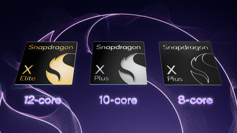 Qualcomms Snapdragon X Elite gibt es mit 12, 10 und 8 Kernen. (Quelle: Qualcomm)