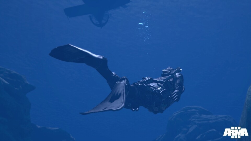 Serien-Premiere: Erstmals könnte es in einem ARMA-Spiel möglich sein, als Taucher unter Wasser zu operieren.