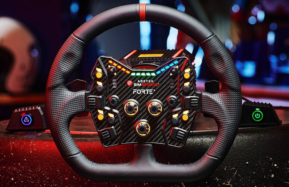 Mit dem Asetek SimSports Lenkrad habt ihr alles im Griff und dank zahlreicher programmierbarer Eingabemöglichkeiten seid ihr zudem flexibel.