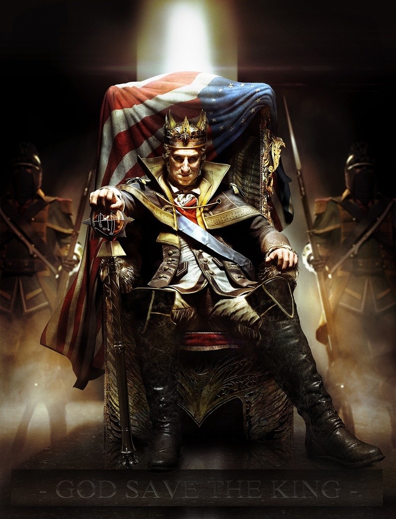 Wahnsinniger Washington: Im DLC krönt sich der Revolutionsheld zum &quot;King George&quot;.