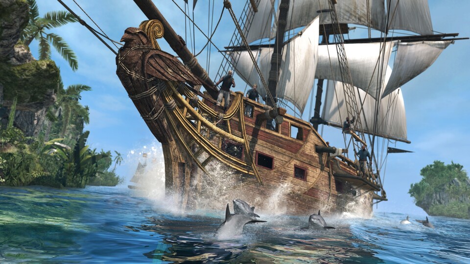 Assassin's Creed 4: Black Flag hat das Seeschlacht-Feature aus dem Vorgänger als Hauptbestandteil. Für dessen Entwicklung war Ubisoft Singapur verantwortlich. 