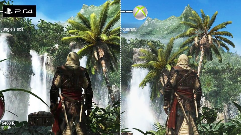 Assassins Creed 4: Black Flag - Grafik-Vergleich: PS4- vs. Xbox-360-Version
