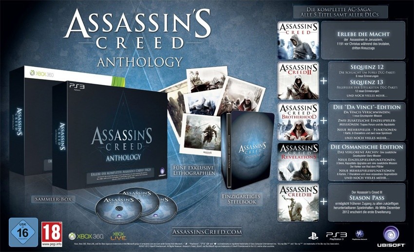 Ein Bild von der Assassin's Creed Anthology.