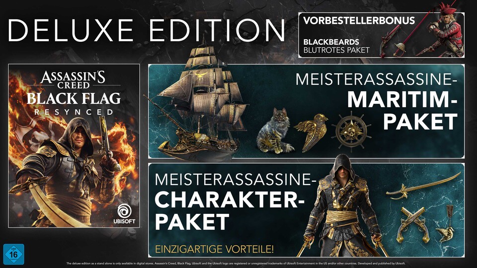 Hier seht ihr die Inhalte der beiden kosmetischen Packs, die exklusiv in der Deluxe und Collectors Edition stecken.