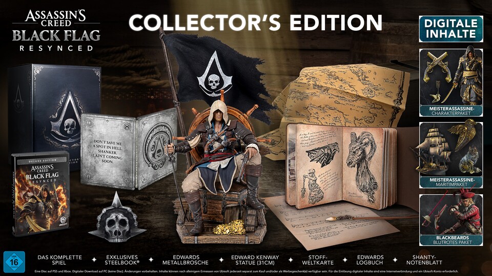 Hier seht ihr alle physischen Goodies der Collectors Edition.