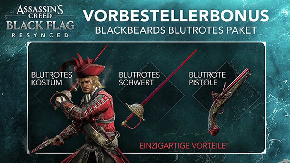 Als Vorbestellerboni warten hier coole Cosmetics und Waffen auf euch!
