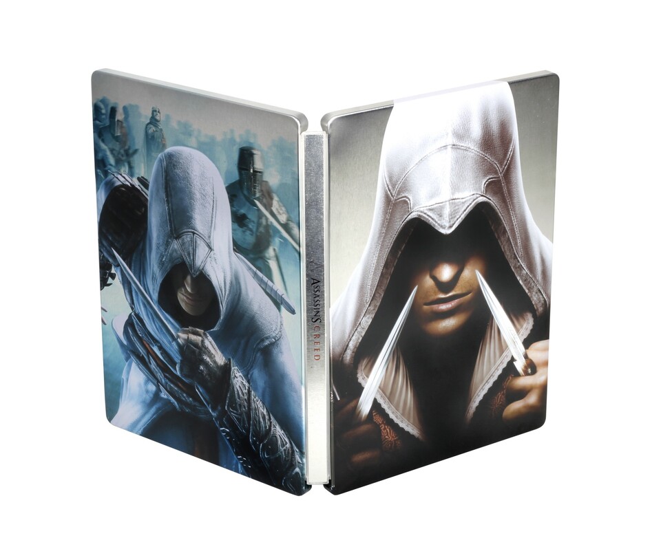 In diesem Steelbook wird Assassins Creed Ezio Trilogie ausgeliefert.