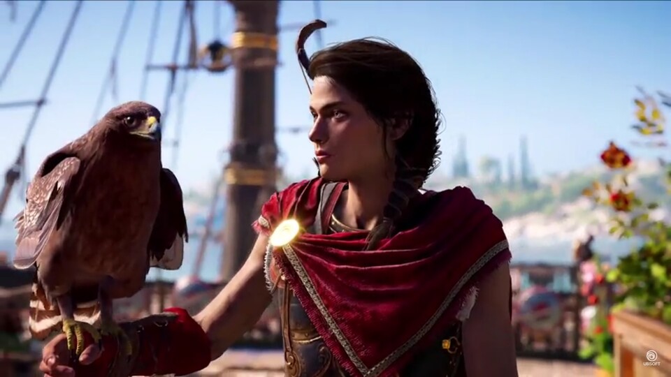 In Assassin's Creed: Odyssey spielen wir wahlweise als Kassandra. Diese Option bleibt, sagt Ubisoft.