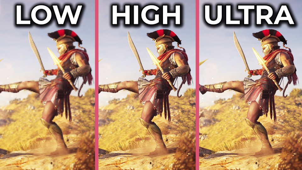 Assassins Creed Odyssey - 4K-Benchmark: Niedrige, hohe und extrem hohe Details im Vergleich