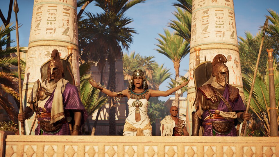 Assassin's Creed: Origins wird starke weibliche Figuren wie Kleopatra (im Bild) bieten.