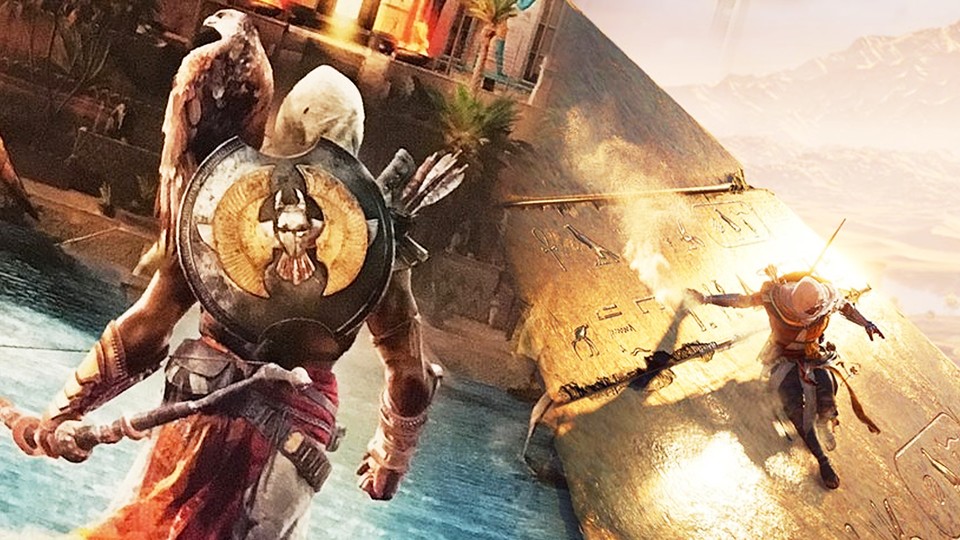 Seit dem 27. Oktober ist Assassin's Creed: Origins im Handel zu finden. Kauft ihr eine der ausgewählten Seagate Festplatten bei Alternate, gibt's den Ubisoft-Titel gratis dazu.