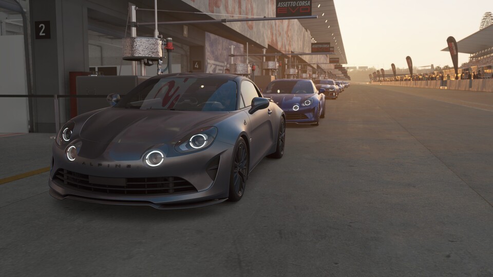 Bis auf ein paar Trainingsrunden und klassische Einzelrennen gibt es derzeit noch nicht viel zu tun in AC EVO.