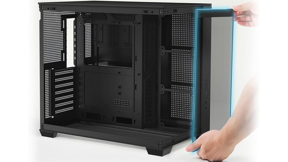 Bastler-Traum: Dank der abnehmbaren Glaspaneele kommt ihr jederzeit kinderleicht an eure Hardware heran.