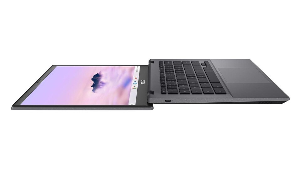 Die gelenkigen Scharniere erlauben dem Laptop einen Display-Neigungswinkel von bis zu 180°!