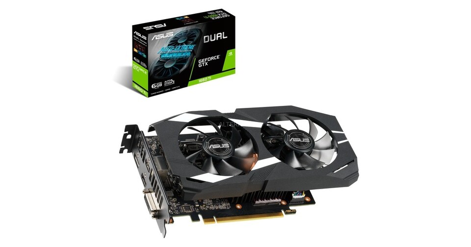 Asus GTX 1660 Ti Dual: Dank Direktabzug bei Mediamarkt sehr günstig.