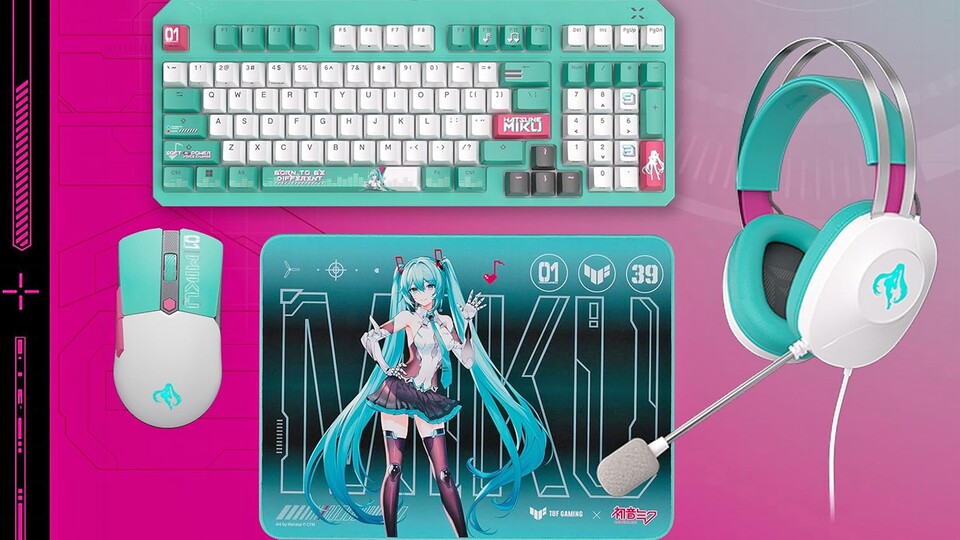 Der Weg zum perfekten Hatsune Miku Setup führt nicht an dieser Asus-Peripherie vorbei.