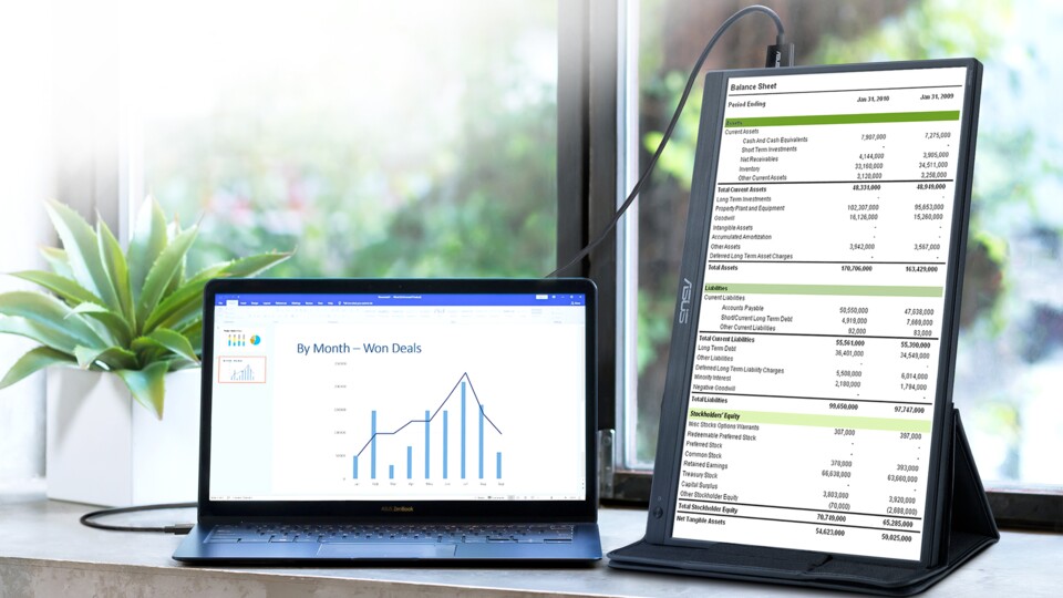 Für mobiles Arbeiten ist der Monitor ideal, aber auch zum Zocken als Zweitmonitor eignet er sich super.
