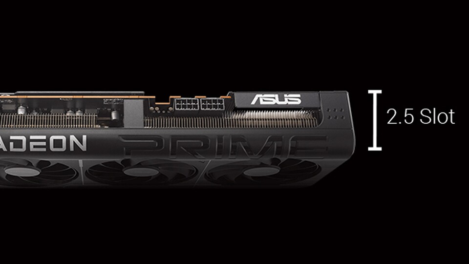 Die Prime-Version der RX 9070 XT ist so flach, dass sie sogar mit dem Stock-Kühler in die meisten SFF-Gehäuse passt.