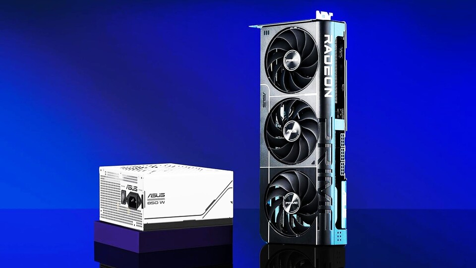 ASUS bietet neben der RX 9070 XT auch gleich das passende Netzteil an: Die Prime Serie glänzt durch einen niedrigen Preis und 80+ Gold-Zertifizierung.