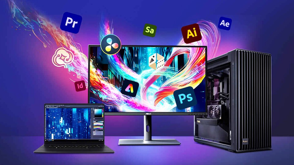 Zusammen mit diesem Monitor bekommt ihr drei Monate lang kostenlos Zugang zur Adobe Creative Cloud!