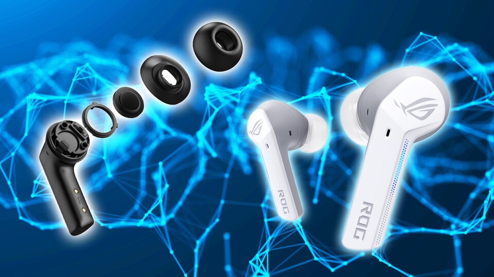 Starker Sound mit schickem Design: Die ROG Cetra gibt es in Weiß und in Schwarz!