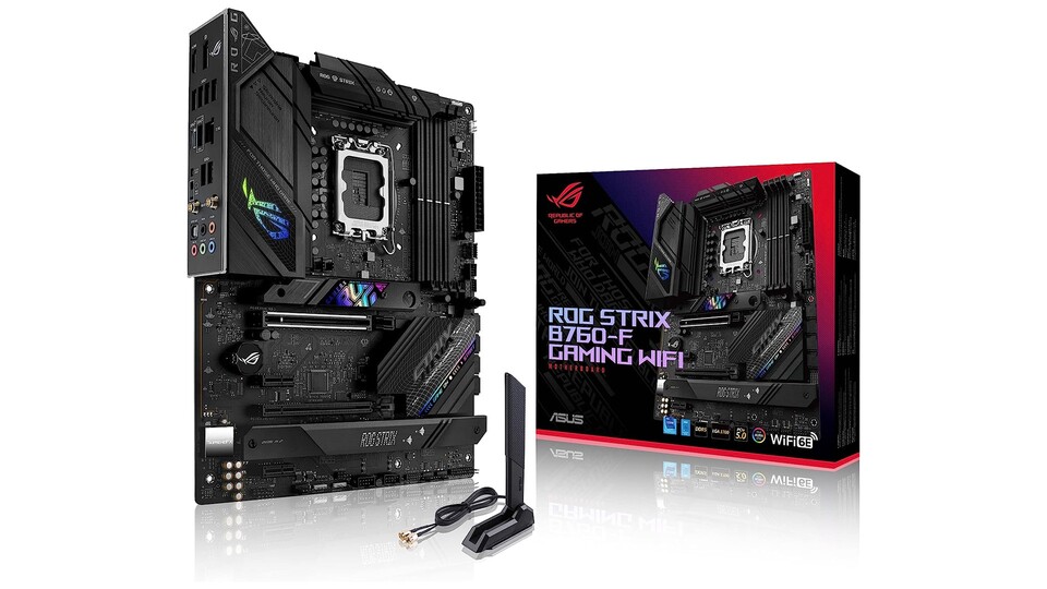 Zeitloses Design: Das ASUS ROG Strix B760-F setzt auf schicke optische Elemente, die in jedem Gehäuse eine tolle Figur machen!