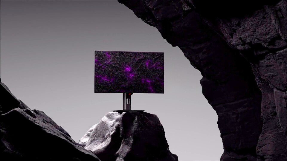 Das nahezu randlose Design kommt bei dunklen Inhalten besonders gut zur Geltung.