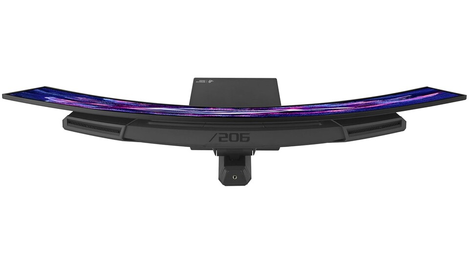 Auf dem oberen Rand des Bildschirms befindet sich sogar ein Stativanschluss für eure Webcam!