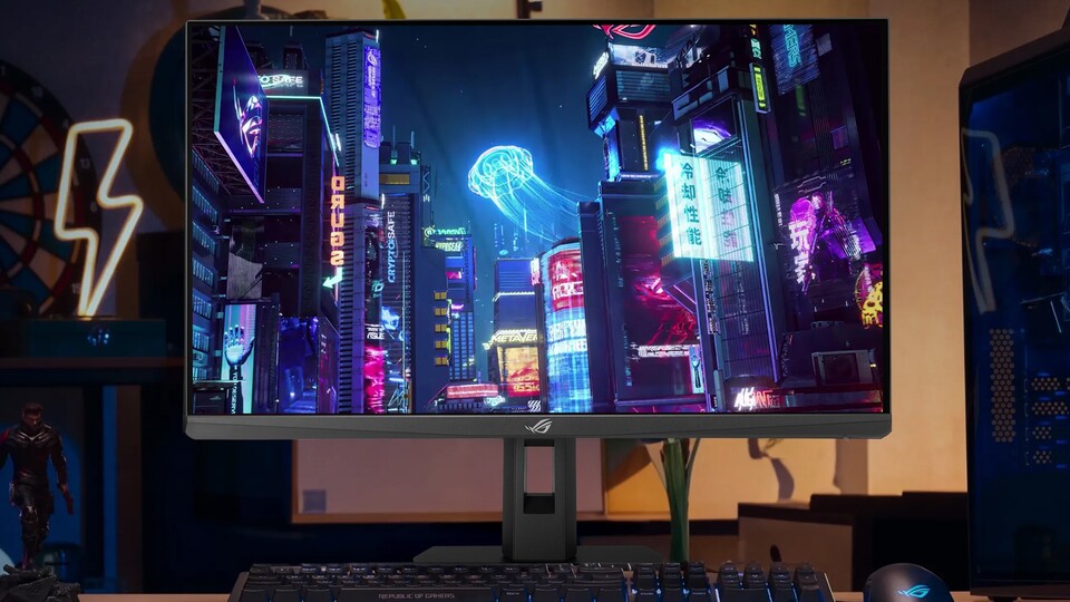 Farbenpracht trifft Speed: Das Fast IPS-Panel liefert euch nicht nur 255Hz, sondern mit 97% DCI-P3 auch eine Farbtreue, die eure Games so richtig lebendig macht.